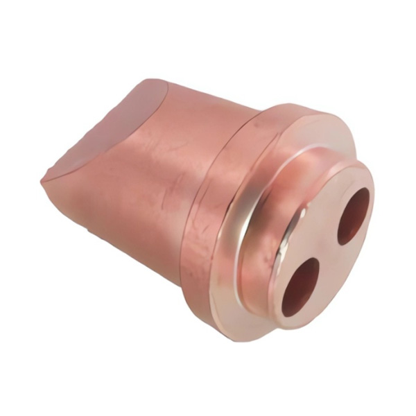 Double hole submerged arc welding nozzle